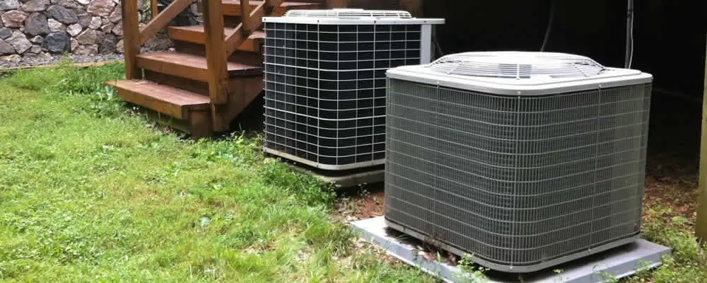 Heat pump installation and service units outside a home in Berkeley, CA